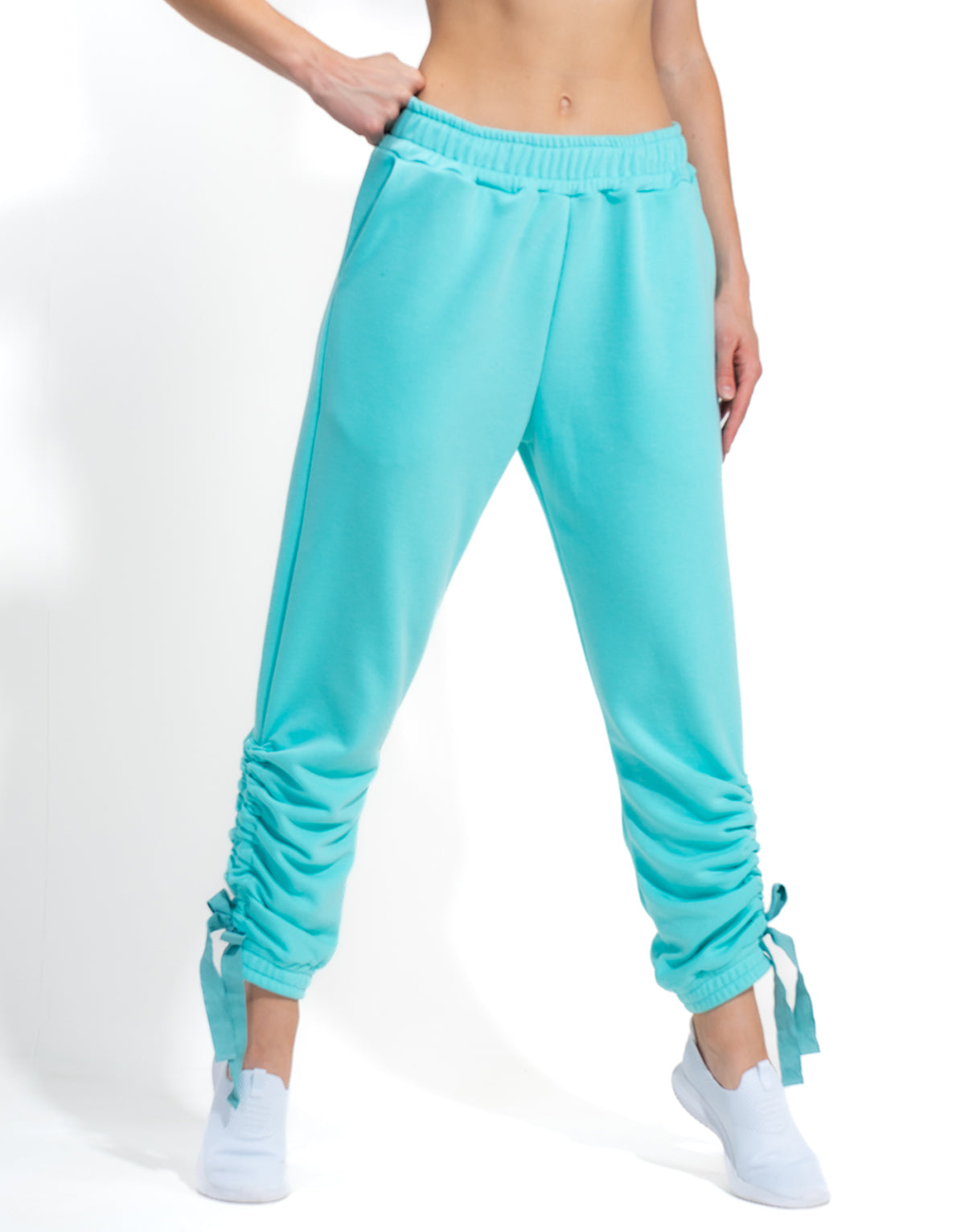SCRUNCH TEAL JOGGER