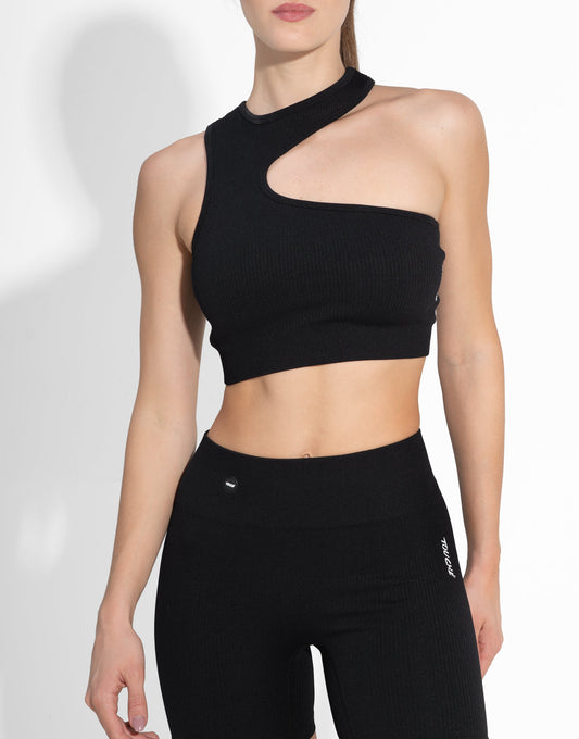 NECK SEAMLESS BLACK TOP