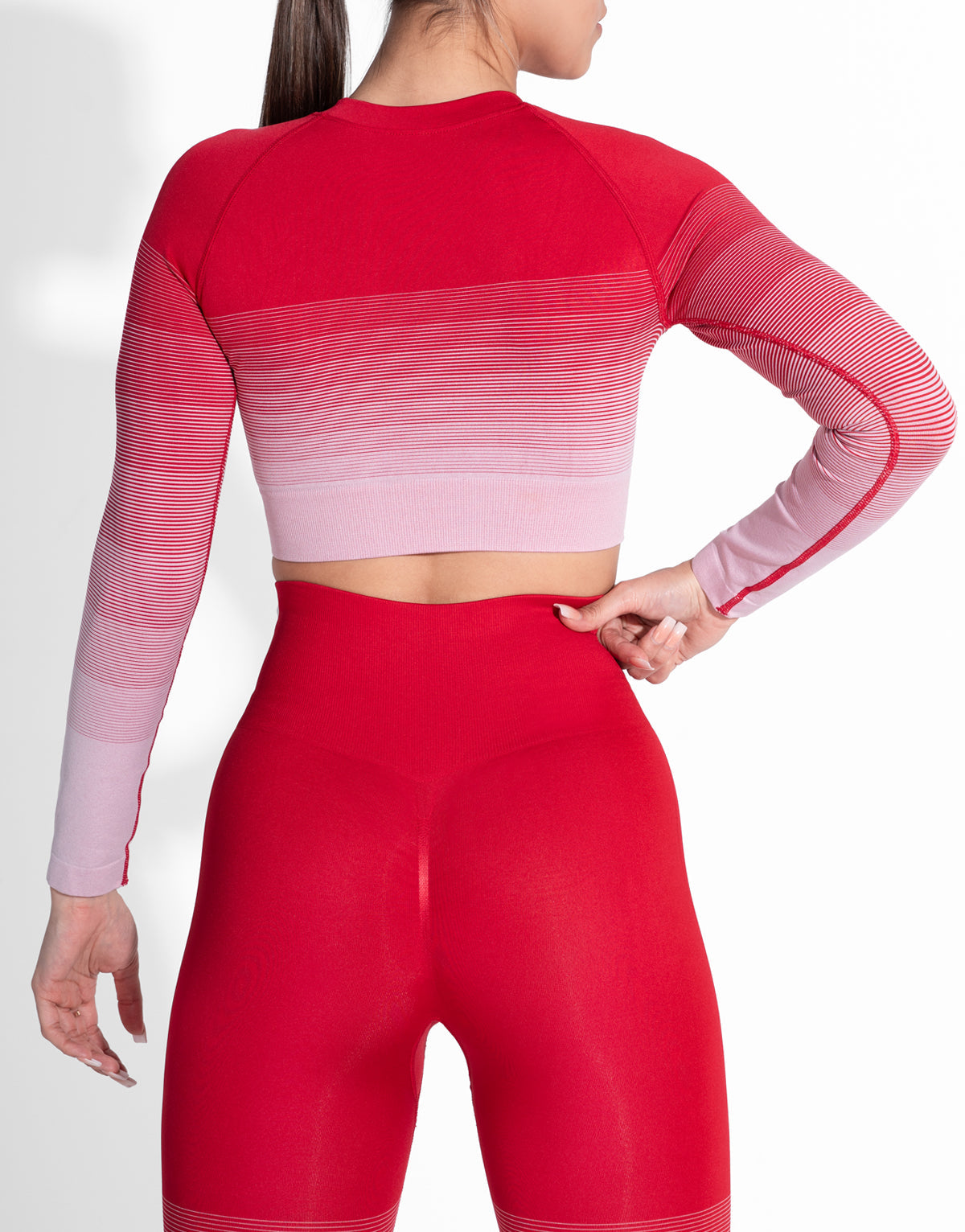 DYE OUT RED SEAMLESS TOP