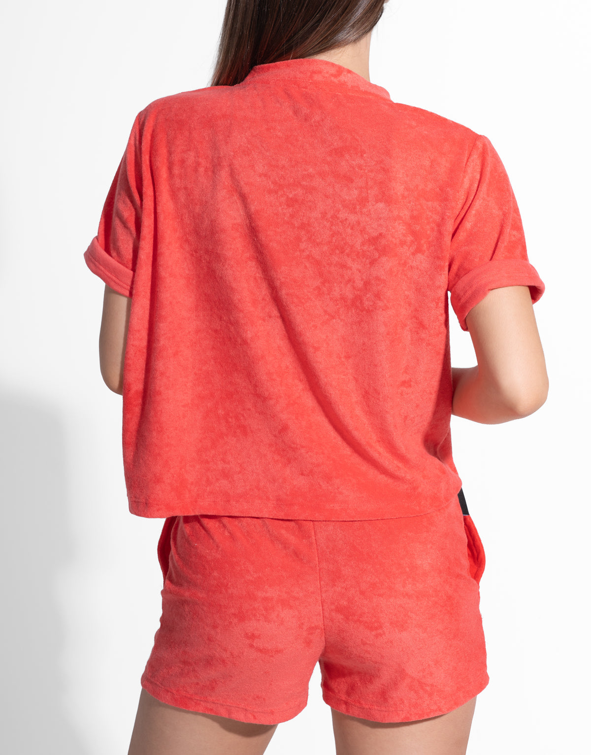 CORAL FLUFFY TEE